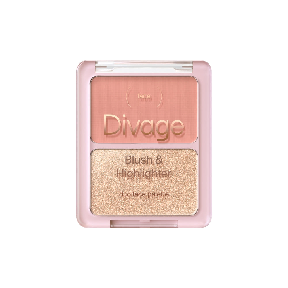 BLUSH & HIGHLIGHTER DUO FACE PALETTE